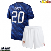 France Desire Doue #20 Replica Home Minikit World Cup 2026 Short Sleeve (+ pants)